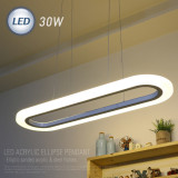 타원아크릴 LED 30W 펜던트 