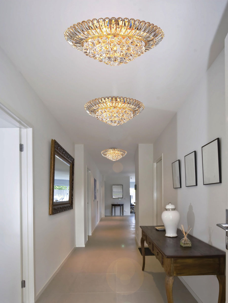 마르샹 1단 12등 샹들리에 (골드)