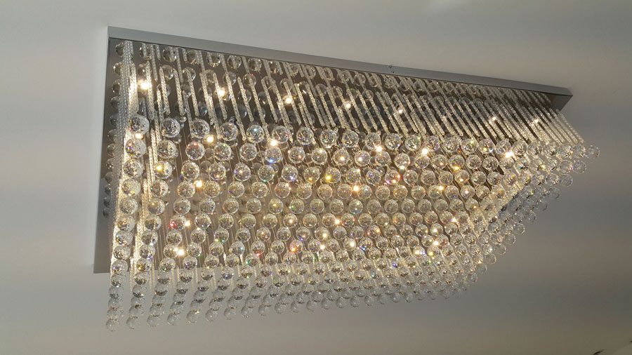 사각 크리스탈 직부 샹들리에 