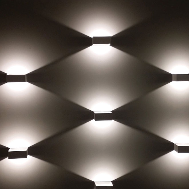 LED 비비사각 벽등 F형