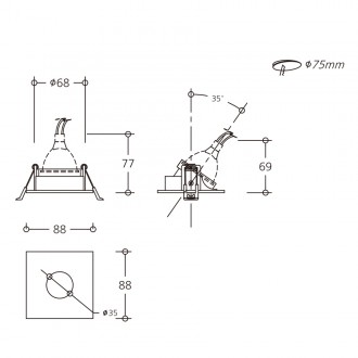 미가원형 LED MR 매입등