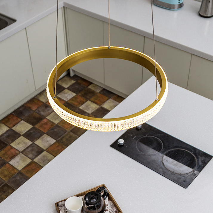 버블 1단 D형 LED 20W 펜던트 Ø310