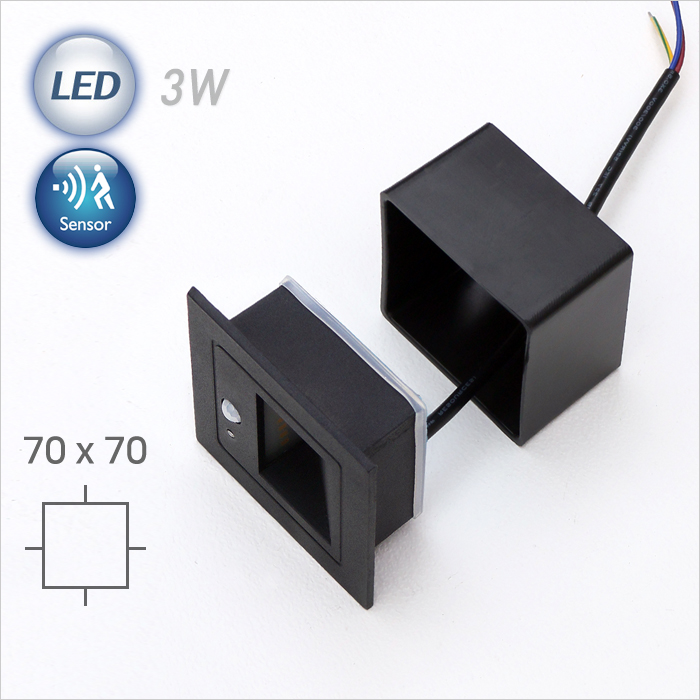 Q86 LED 3W 외부 센서 매입벽등